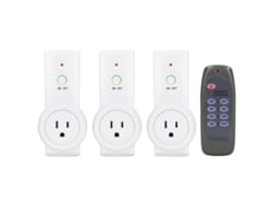 Enchufe Inteligente Inalámbrico Con Control Remoto, Juego De Enchufes, Batería Incluida, 1800 W