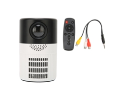 Mini Projetor Hd 1080p Portátil Som Cinemático Resfriamento Dual Fan Para Filmes Dvd Com Prise Uk