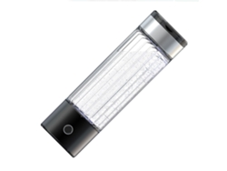 Botella De Agua Portátil De Hidrógeno De 460 Ml Con Tecnología Spe, Recargable, Negra.