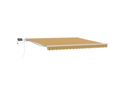 Toldo retráctil multicolor Vidaxl amarillo/gris/blanco (400x300 cm)