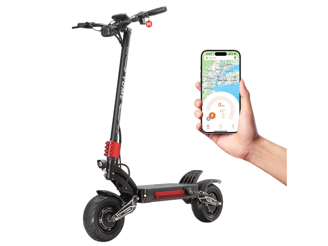 Patinete eléctrico Raptor 60 V, motor dual, 3000 W², plegable, dos ruedas, neumáticos de carretera de 11 pulgadas, Yume