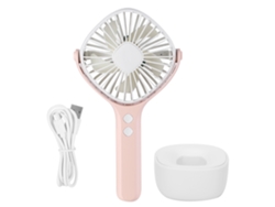 Mini USB portátil Vents con base rosa