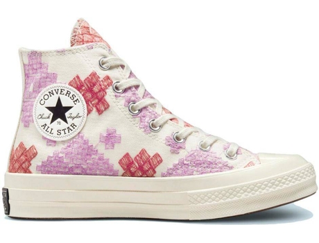 Zapatillas CONVERSE Chuck 70 Bright Embroidery Mujer (36.5 - Blanco)