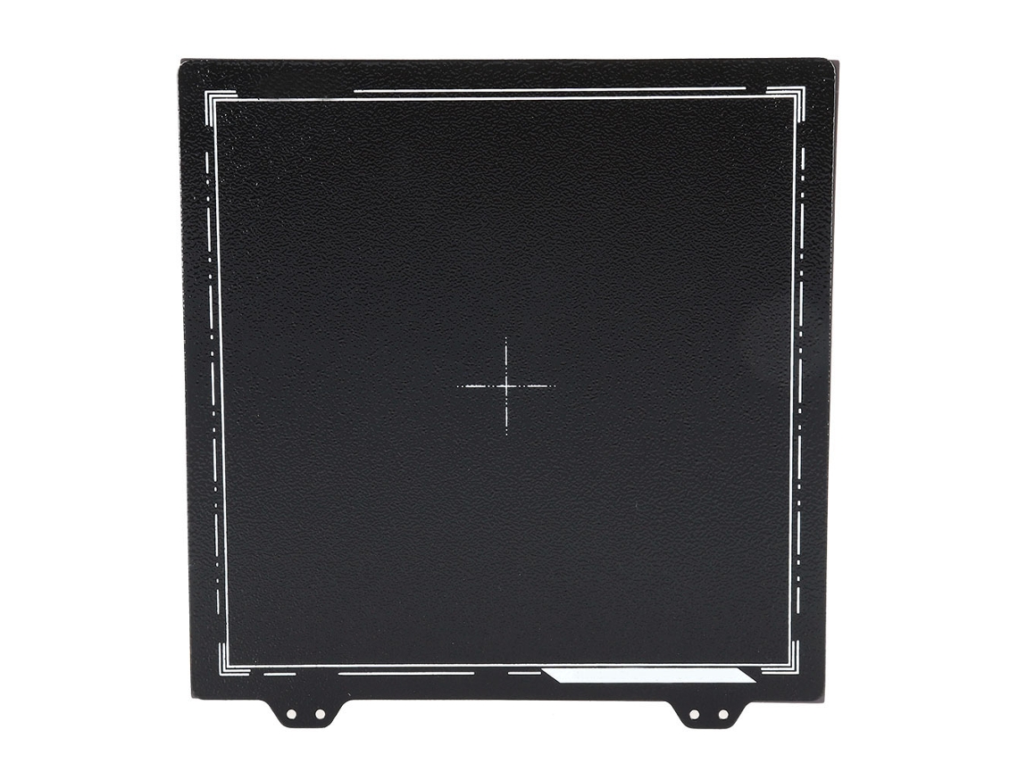 Lámina De Acero Resorte Pei Negra Para Prusa Anet Cr-20 220mm Pegatina Magnética Lado B