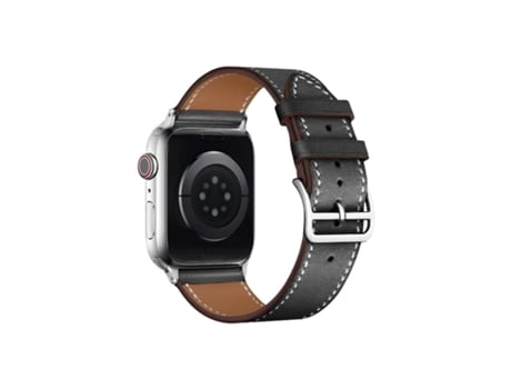 Correa de reloj inteligente para Apple Watch Series 8 de 45 mm imak PG1 Series Cuero (Negro)