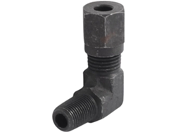 Adaptador rápido de metal negro con rosca macho de 1/8'' y ángulo de 90 grados CHABERLU