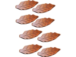 2026-portavasos De Madera En Forma De Hoja Estilo Japonés Para Hogar Decoración Mesa Reutilizable