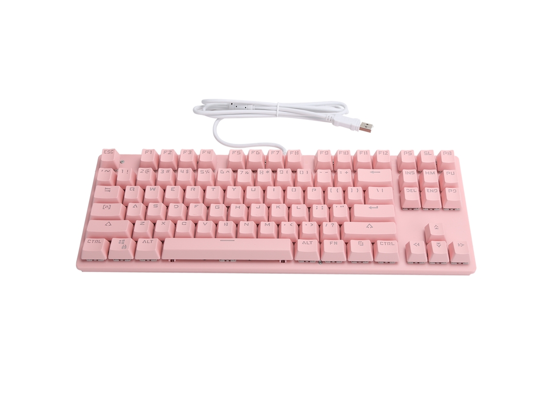 Teclado Mecánico Clásico De 87 Teclas Con Cable Usb 2.0 Para Ordenadores De Sobremesa Para Juegos C-50