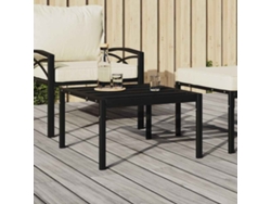 Mesa de centro de acero negro HARLANV1, 60x60x35 cm