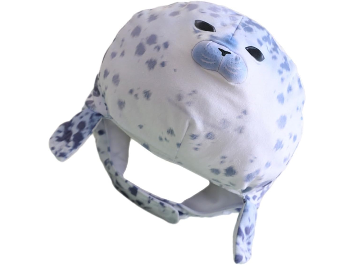 Divertido gorro de foca de peluche, talla única, accesorio de disfraz unisex