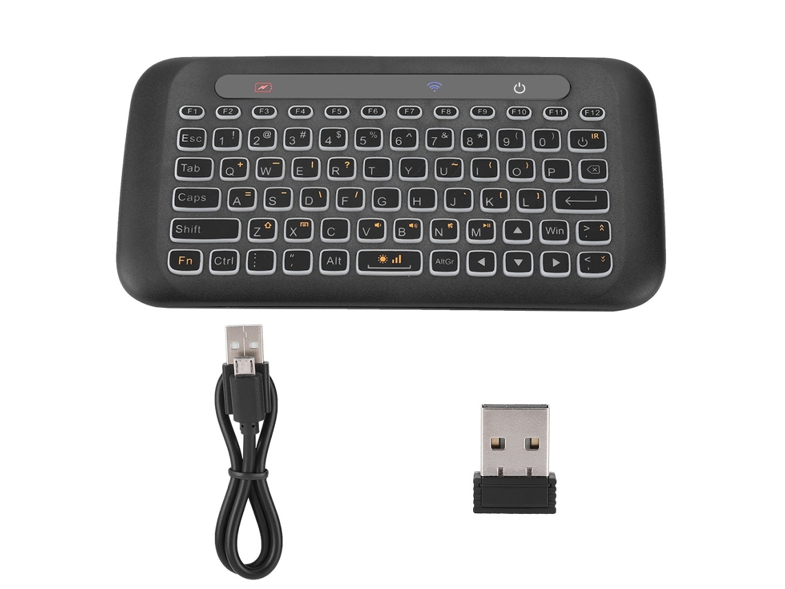 Teclado inteligente (sensible al tacto, brillo ajustable)