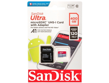 Tarjeta de memoria Sandisk Ultra Micro SDXC A1 400Gb
