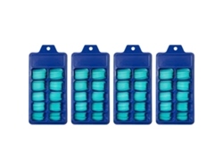 Juego Completo De Pegatinas Para Uñas Postizas Largas De Ballet, Uñas En Forma De T, Azul Sólido, 4 Piezas*
