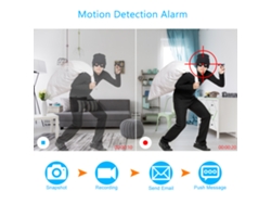 Cámara Ip 3mp Sistema De Seguridad Con Detección De Movimiento, Alertas Inteligentes Y Visión Nocturna, Instalación Fácil Y Sumergible