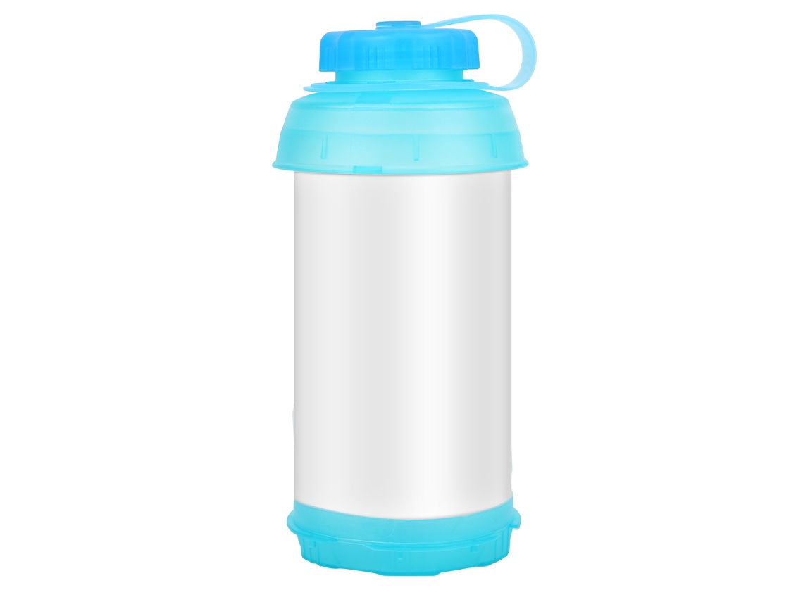 Botella De Agua De Silicona Plegable Y Portátil Con Capacidad De 750 Ml, Grande Para Deportes Al Aire Libre.