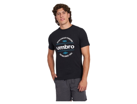 Camiseta de Hombre para Fútbol UMBRO Circular Graphic Negro (L)