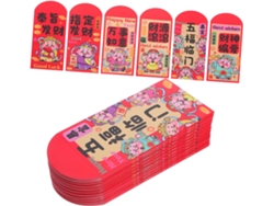 Conjunto De 72 Envelopes Vermelhos Para A Primavera, Envelopes Vermelhos Para O Ano Novo Lunar Chinês.