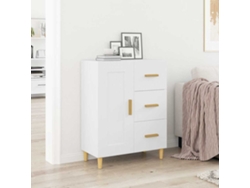 Aparador De Madera Contrachapada Blanco 69,5x34x90 Cm