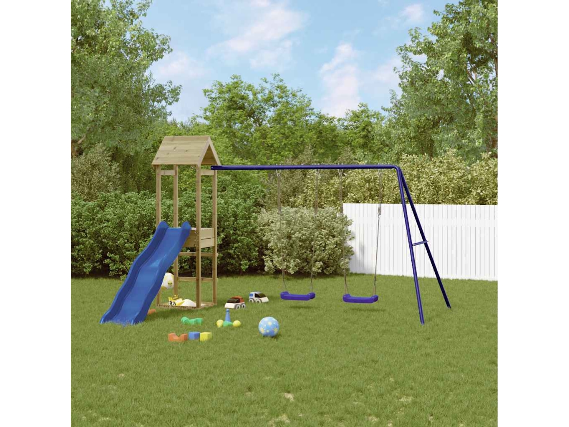 Parque Infantil De Exterior Madera De Pino Impregnada
