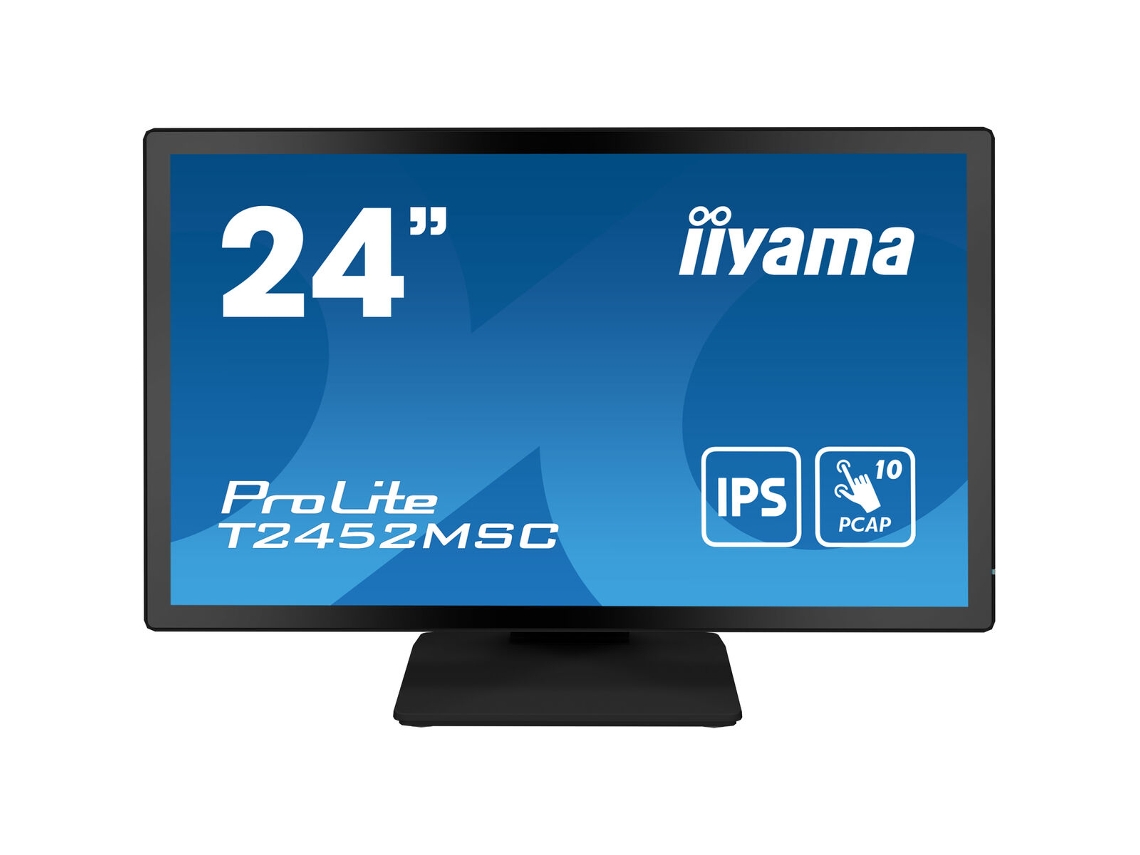 Monitor IIYAMA T2452MSC-B1 (Negro - Full HD - 23,8" - Flicker free - 14 ms)
