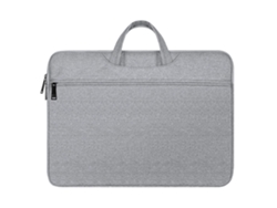Bolso De Transporte Para Portátil Dux Ducis Serie Lbtc De 14 A 15,4 Pulgadas, De Poliéster, Resistente A Los Golpes, Color Gris Claro.