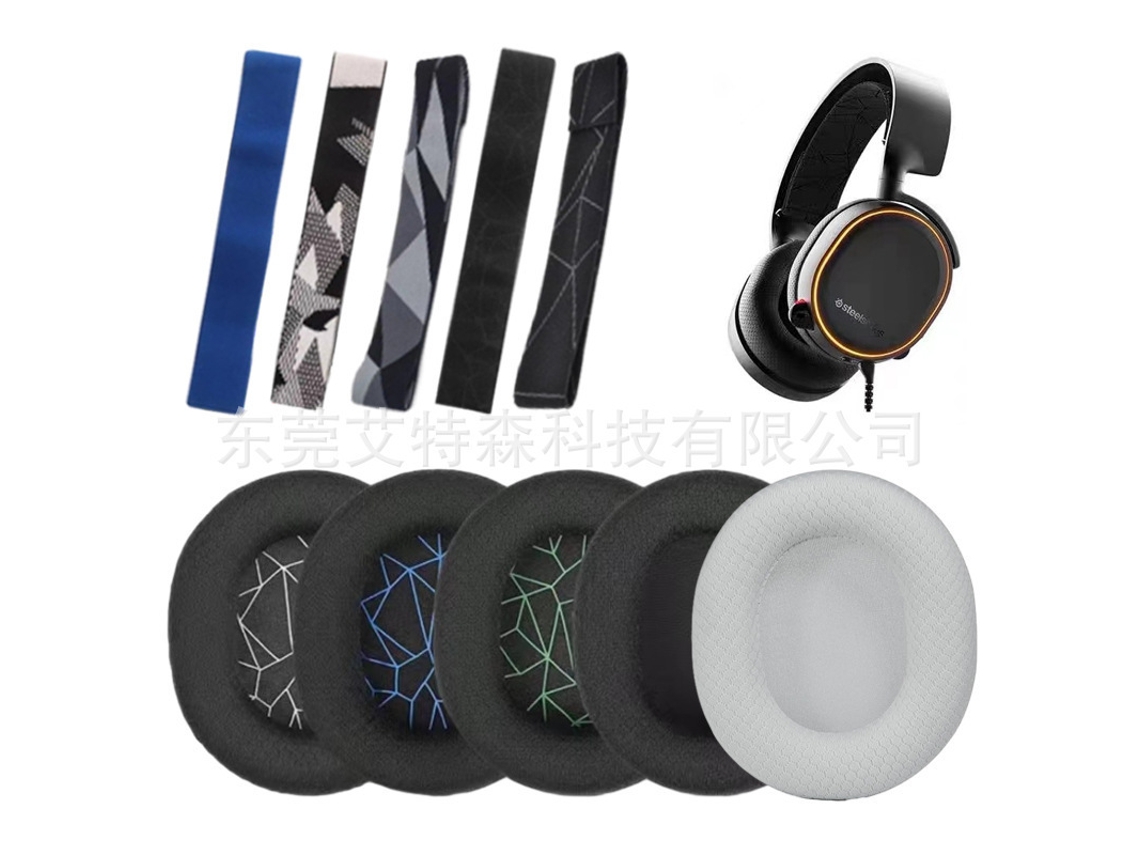 Compatible con las almohadillas y la diadema Steelseries Arctis 1 en verde esmeralda para Arctis 7/Pro. Chennnls
