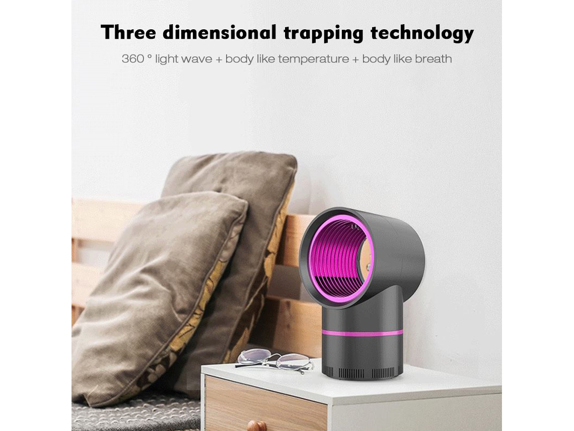 Lámpara antimosquitos LED Primerox, silenciosa, sin radiación, con filtro de luz UV, USB, para uso en interiores y exteriores.
