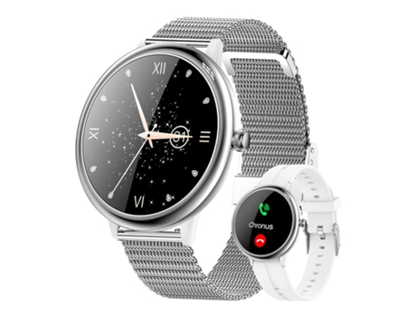BISBISOUS R8 Reloj Inteligente para Mujer con Ejercicio Saludable y Frecuencia Cardíaca Blanco