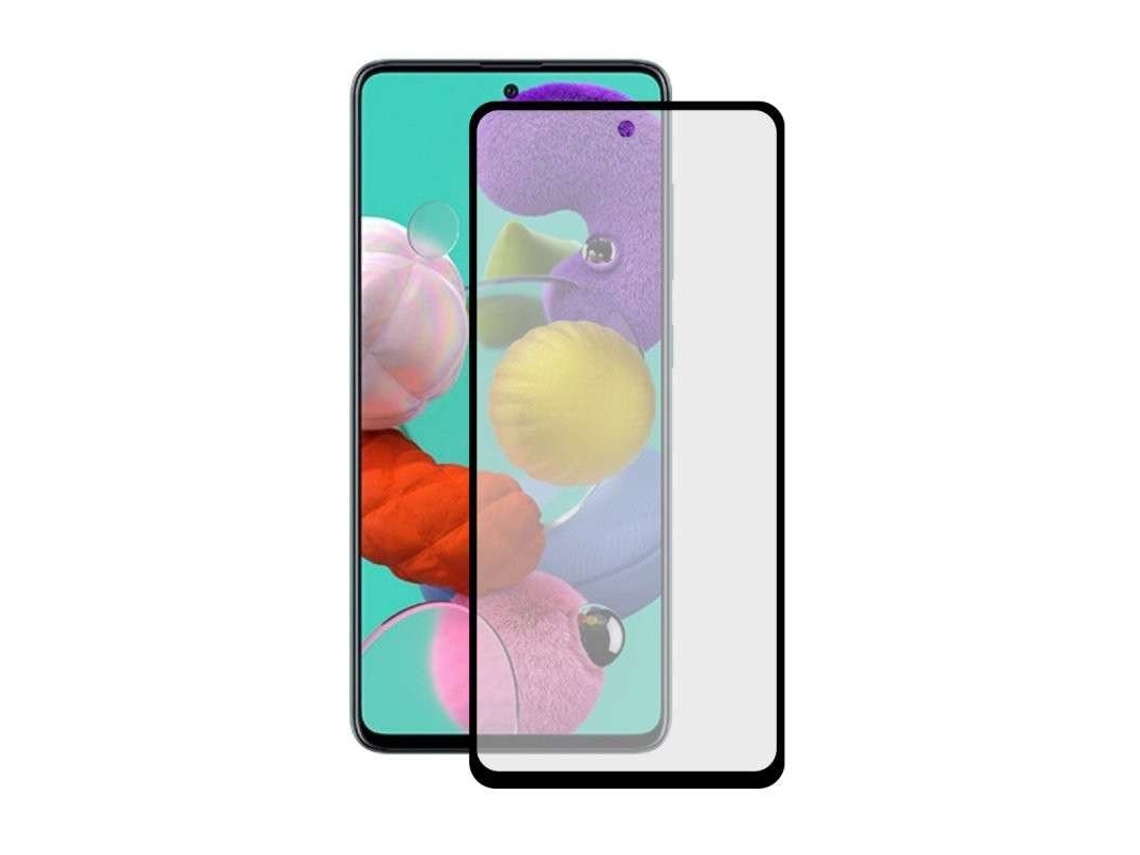 Cristal Templado Completo Negro Para Samsung Galaxy A71 5g