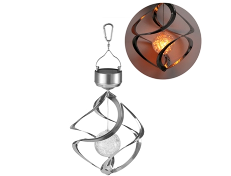 Solar Angetriebener Kristall Ball Lampe LED Farbwechsel Lampe Ornament Wind Funkelnden Kristallkugel Lampe Hängen Campanula Kristallkugel Lampe für