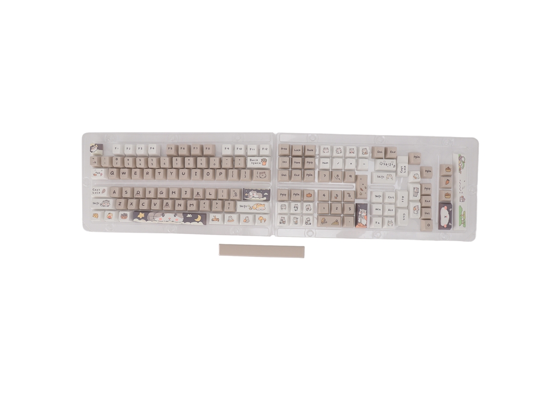 Juego De 141 Teclas Pbt De Sublimación Térmica Para Teclados Mecánicos Personalizados Con Diseños Adorables.