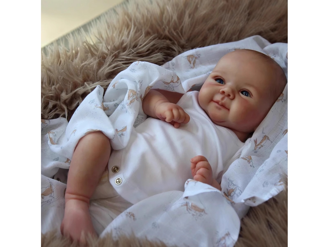 Muñeca de bebé de simulación de 48 cm, linda muñeca de juguete