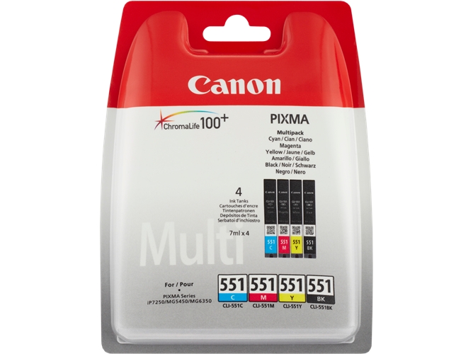 TINTA CANON CLI-551 C/M/Y/BK