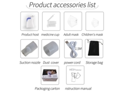 Nebulizador manual portátil Malla Atomizer silencioso para el hogar y exteriores.