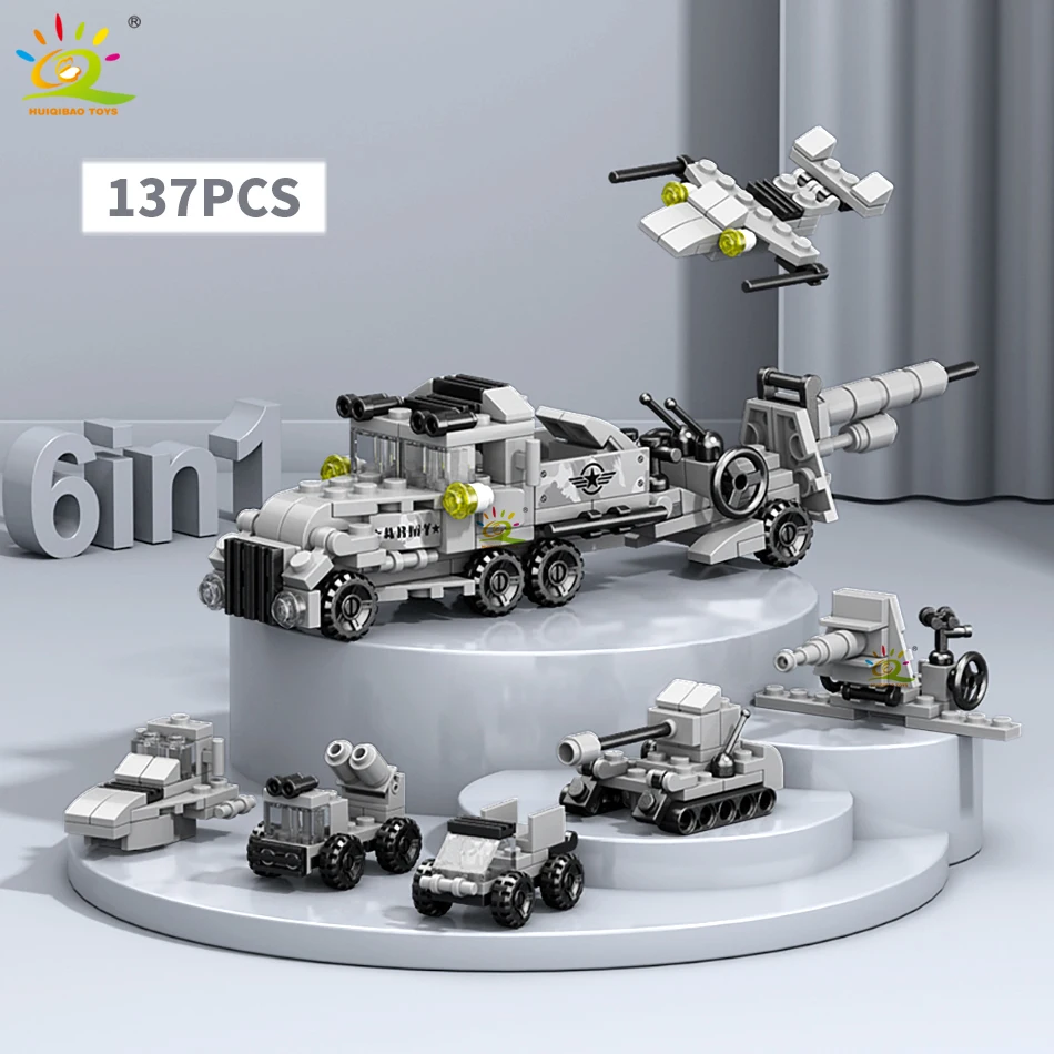 Modelo De Robot De Ingeniería Urbana 6 En 1, Juego De Bloques De Construcción Para Niños