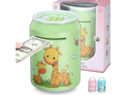 Hucha electrónica con contraseña, regalo para niños de 4 a 13 años, gran capacidad (verde)
