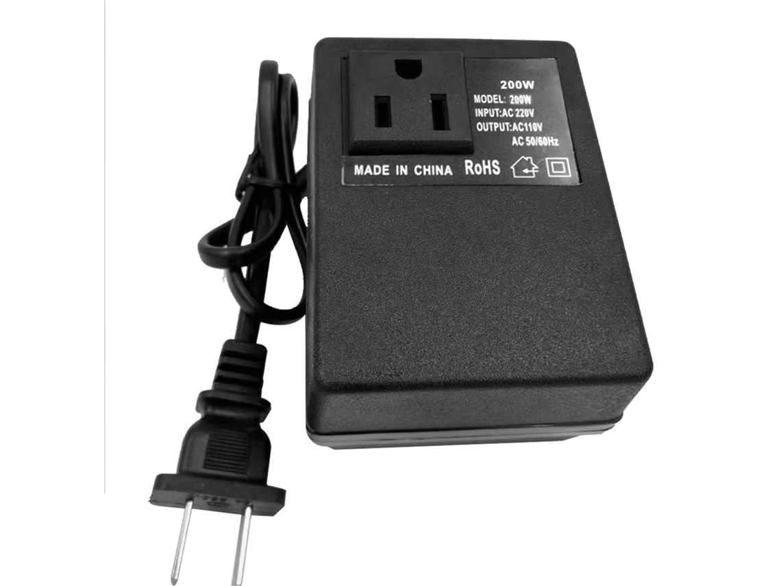 Adaptador De Corriente Inteligente Y Eficiente De 200 W, Convertidor De Ca De 220 V A 110 V Para El Hogar Y Los Viajes.