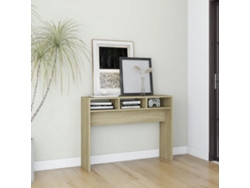 Mesa Consola Mesa De Centro 105x30x80 Cm Madera Roble Sonoma Derivatives Lovely Home