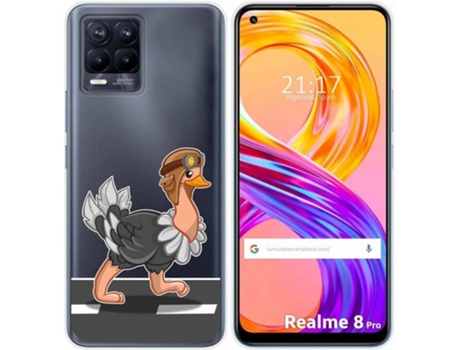 Carcasa Realme 8 4G / 8 Pro TUMUNDOSMARTPHONE Avestruz Multicolor