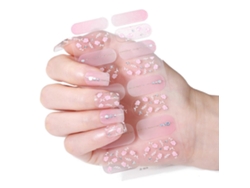 Tiras de esmalte de uñas, pegatinas para decoración de uñas, geles navideños, tiras de uñas, pegatinas para esmalte de uñas, envolturas para uñas, decoración de uñas Nostalgia88
