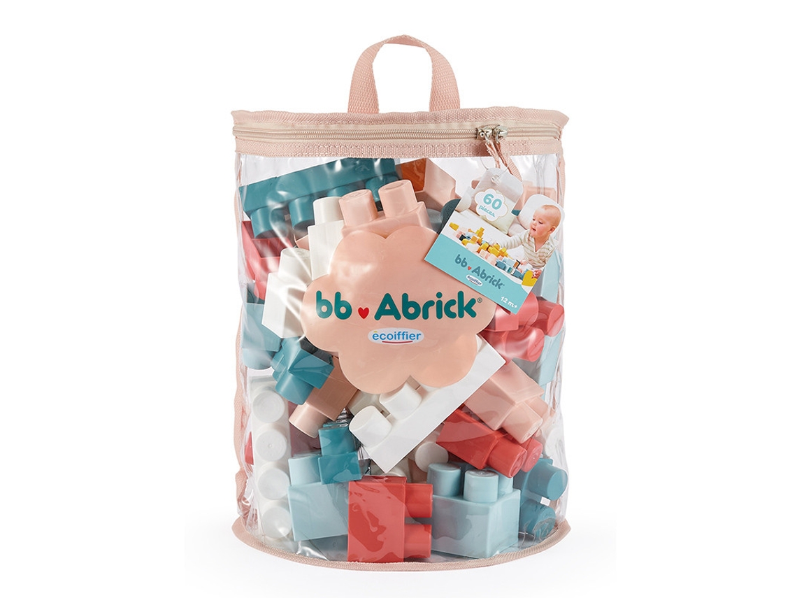 Saco Abrick Rosa 60 Piezas Construccion