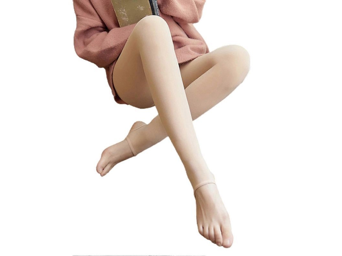 Braguitas Térmicas Transparentes, Leggings Elásticos Ajustados Para Mujer, Acolchado Cálido Para Invierno.