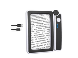 4 lupas grandes con 10 LED, portátiles y plegables, para lectura de personas mayores, C15