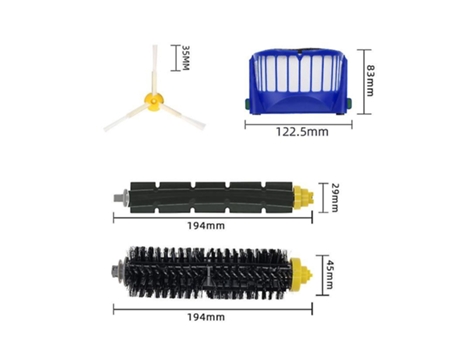 Kit de acessórios para irobot roomba 600 series 675 690 680 670 660 655