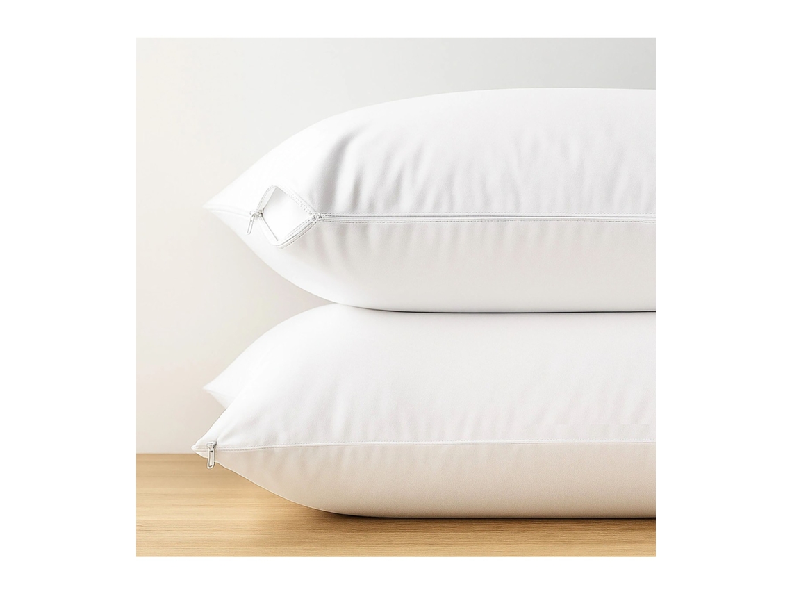Protectores Almohada Hotel Con Cremallera | 2 Uds. 45 X 90 Cm Blanco
