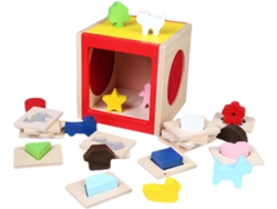 Juguete de madera apilable, percepción sensorial en madera, juego de mesa, juguete educativo I Vayotoy