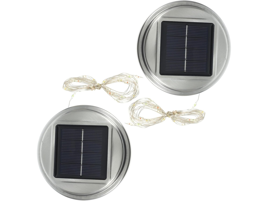Tapas Solares Para Tarros, Juego De Repuesto Impermeable De 4 Piezas Para Faroles De Jardín Exteriores.
