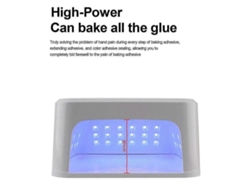 Lámpara UV para uñas de gel, 45 LED con temporizador de 4 modos, lámpara brillante decorada GOKOCO