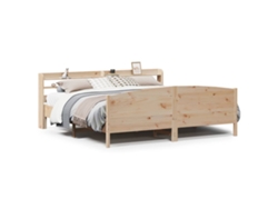 Maison Exclusive - Estructura De Cama Sin Colchón Madera Maciza De Pino 200x200 Cm