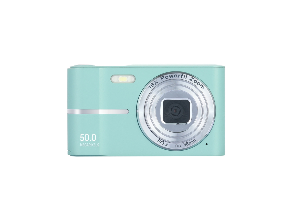 Câmara Digital 4K M03 Tela LCD de 2,4 Polegadas Zoom 16x Mini Câmara Compacta Verde 